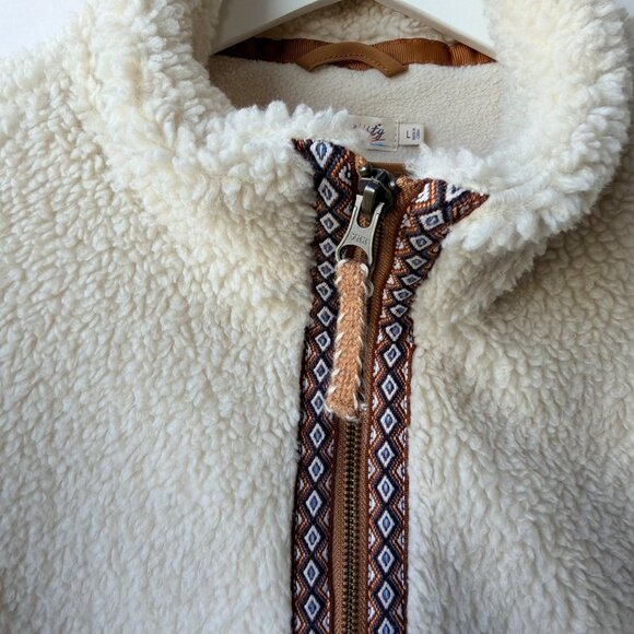 Faherty Ashbury Fleece Full-Zip Jacket – Size L - Picture 5 of 11